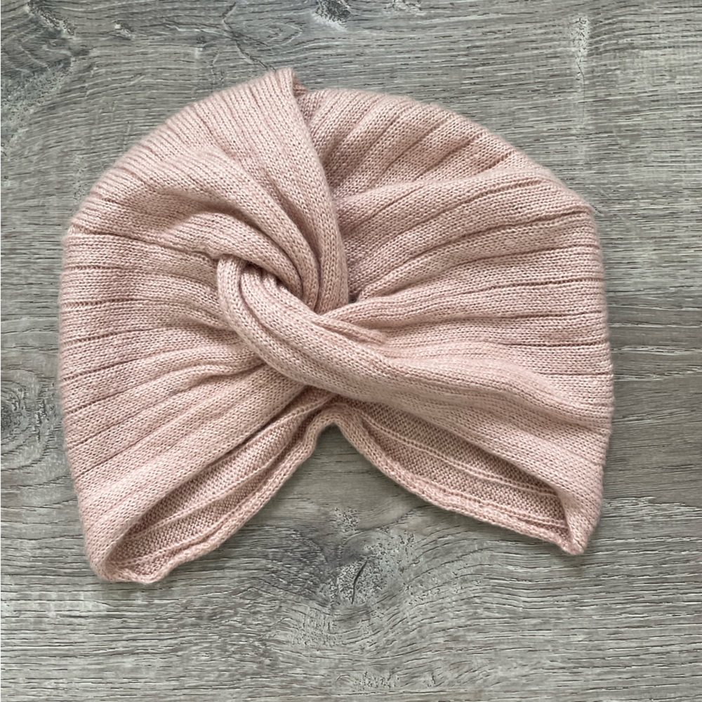 Knit turban beanie